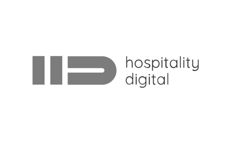 Logo von Hospitality Digital in schwarz und weiß, einem Kunden von jabs consulting Hamburg