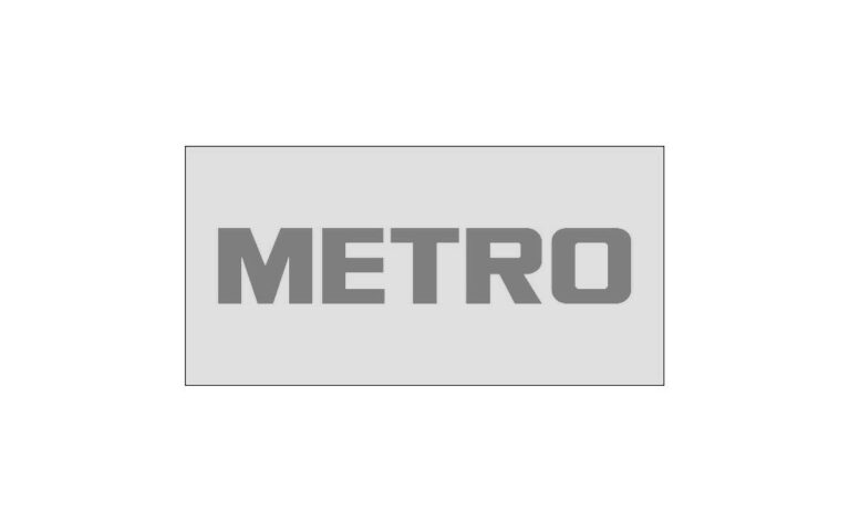 Logo von Metro in schwarz und weiß, einem Kunden von jabs consulting Hamburg
